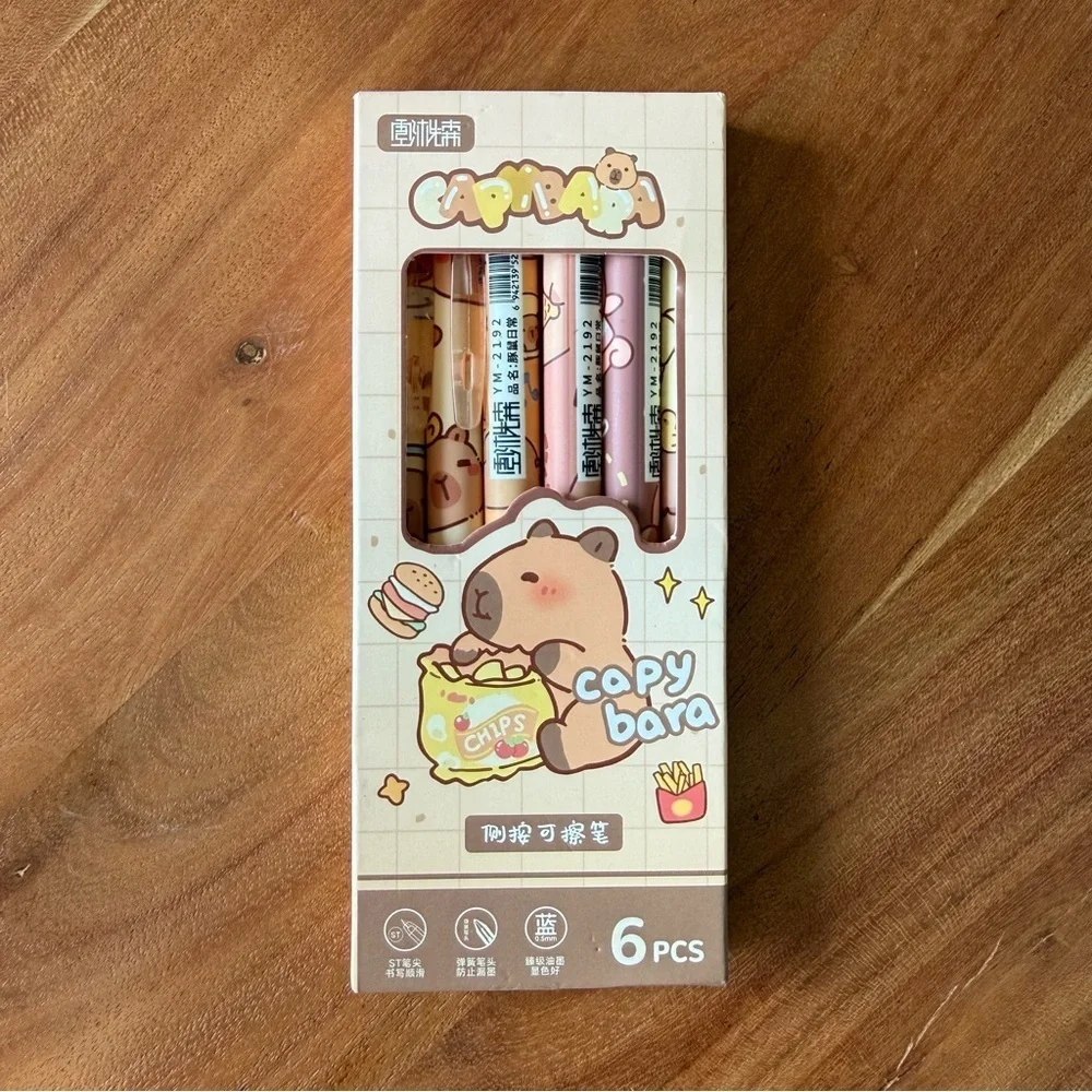 Capybara Themed Pen Set